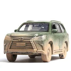 1/32 for LEXUS LX570 Simulation Toy Car Model Alloy Pull Back Children Toys Genuine License Collection Military Off-Road Vehicle