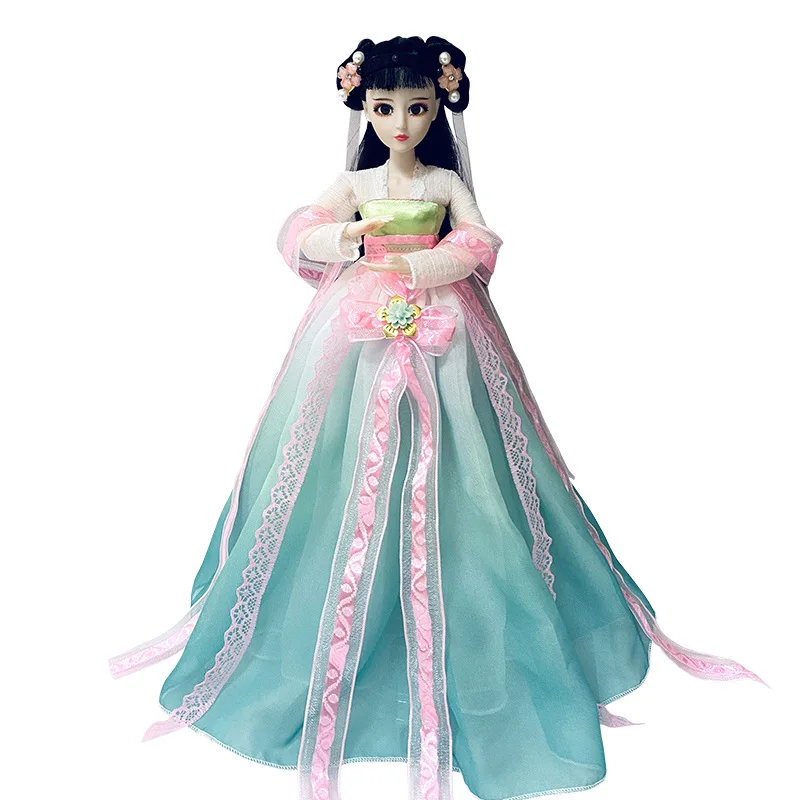 

1/6 Scale 30cm Chinese Ancient Costume Princess Doll 20 Joints Body Fairy Hanfu Dress Dolls Vinyl Model Toys Girl Birthday Gift