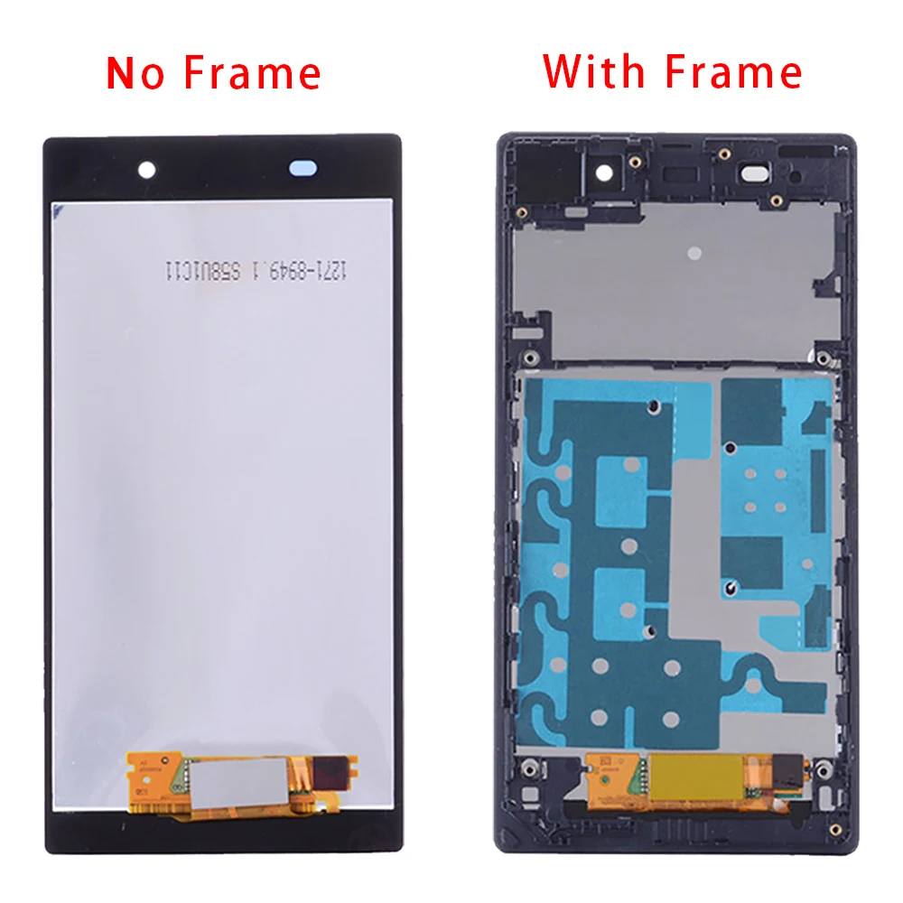 5.0\'\' Original LCD For SONY Xperia Z1 L39H C6902 C6903 LCD Display Touch Screen Digitizer Assembly Frame Replacement Free Tools