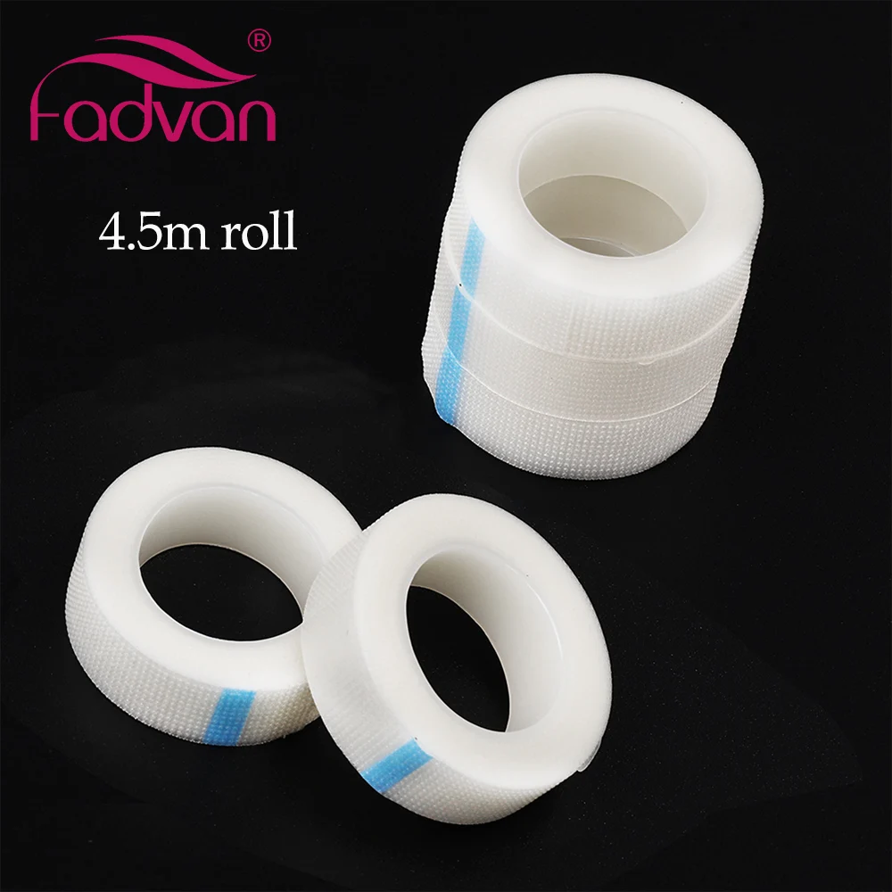 Fadvan Plastic Eyelash Tape Cutter+5pcs PE Tapes Adhesive Holder Under Eyelash Pad Cutter for Eyelashes Extension Makeup Tools