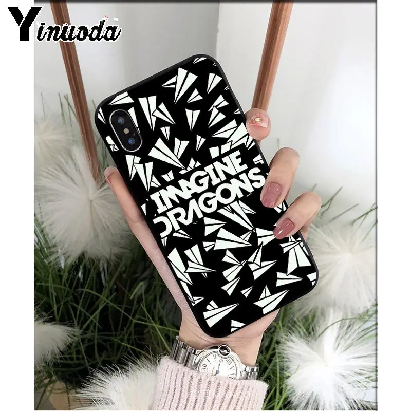 Yinuoda Imagine Dragons TPU Soft Silicone Phone Case Cover for Apple iPhone 8 7 6 6S Plus X XS MAX 5 5S SE XR 11 11pro max Cover