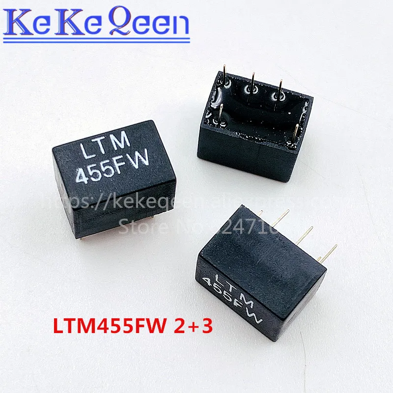 10PCS/LOT LTM455FW LTM455F 455 455F 455FW 2+3 5Pin DIP-5 455KHz NEW Original Signal relay