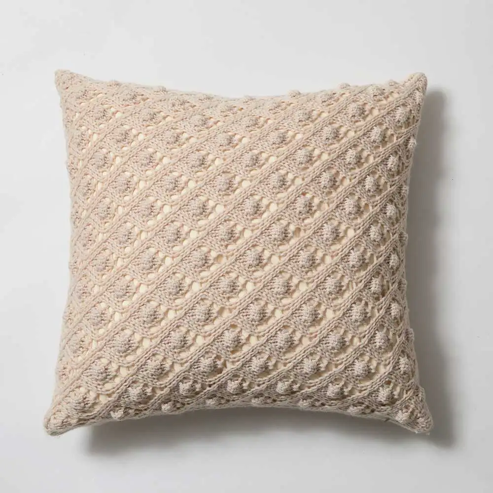 Soft Cushion Cover 45x45cm Mustard Yellow Pink Beige Grey Pillow Cover Knit Home decoration Square Pillow Case For sofa Bed