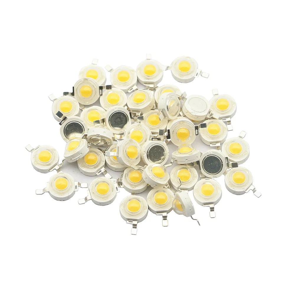 10-100pcs 1W 3W High Power LED Light-Emitting Diode LEDs Chip Warm Cold White Red Green Blue Yellow Full Spectrum RGB LED Beads