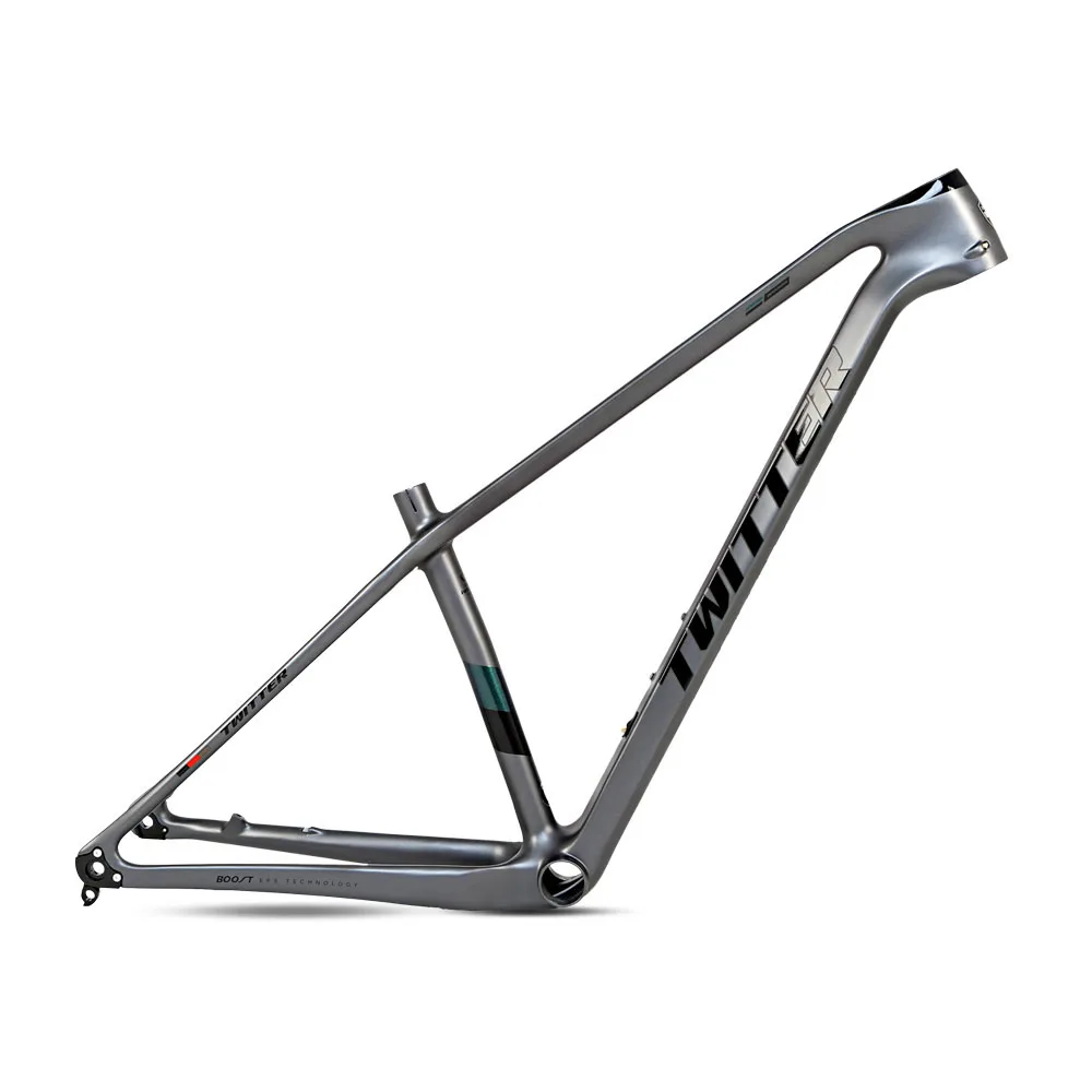 Twitter Warrior-Medium Carbon Fiber Mountain Bike Frame, Quick Release Barrel Pumping, 27.5 \