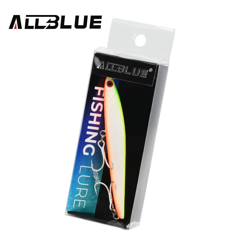 ALLBLUE SPEAR 90 Angelköder-Stick 90 mm/9 g sinkender Bleistift Longcast Shad 3D-Augen Wolfram-Kunstköder Bass Pike Tackle