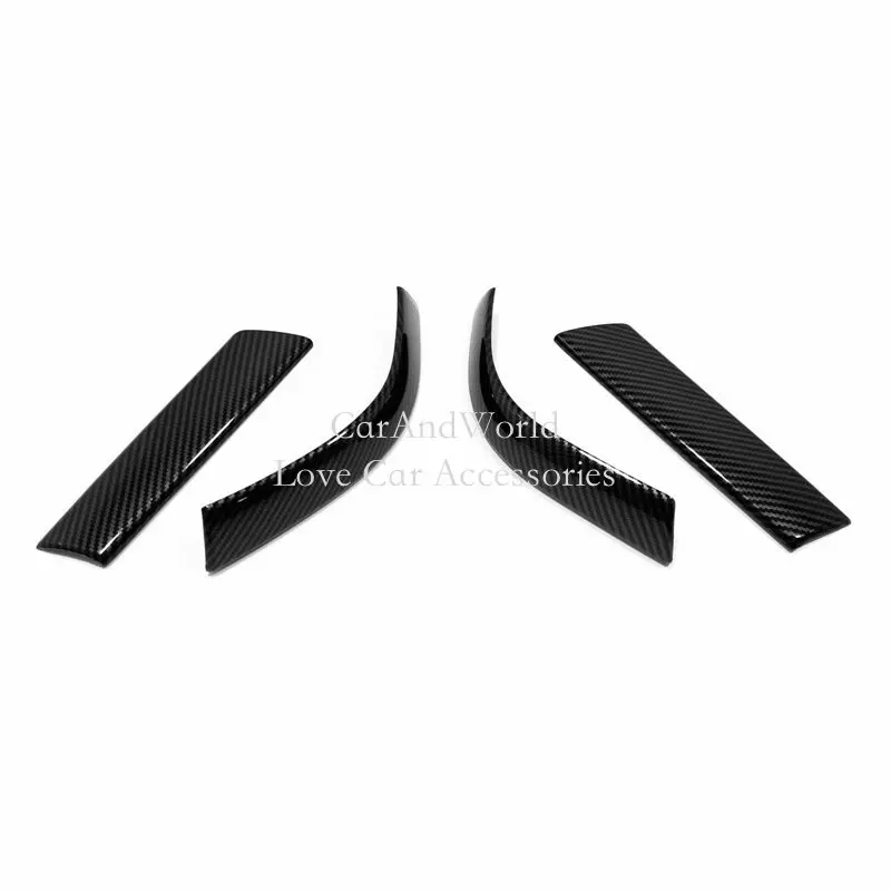 For Ford Explorer 2020 2021 Door Rear View Mirror Pillar Frame A Column Cover Trims Carbon Fiber Car Interior Accessories