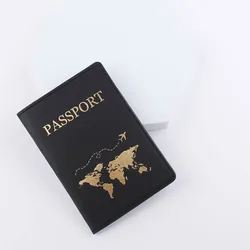 Copertina per passaporto della linea di coppia moda nuova borsa per documenti con carta di credito da viaggio porta passaporto per amanti del supporto in pelle PU