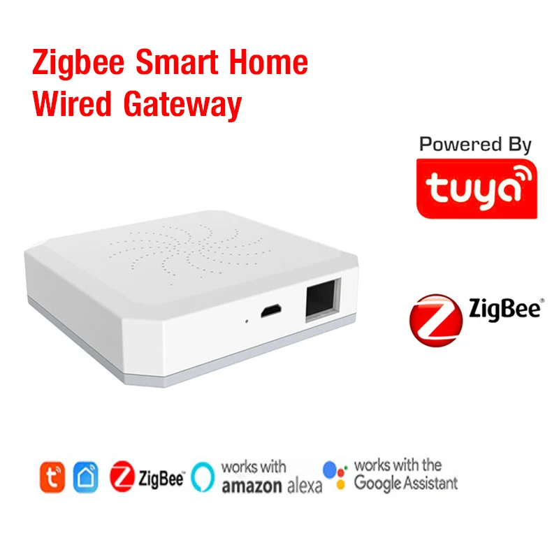 Tuya ZigBee Smart Gateway Hub 5V Smart Home APP Smart Life Wired Controller Mini Gateway Work With Alexa Google Home Assistant