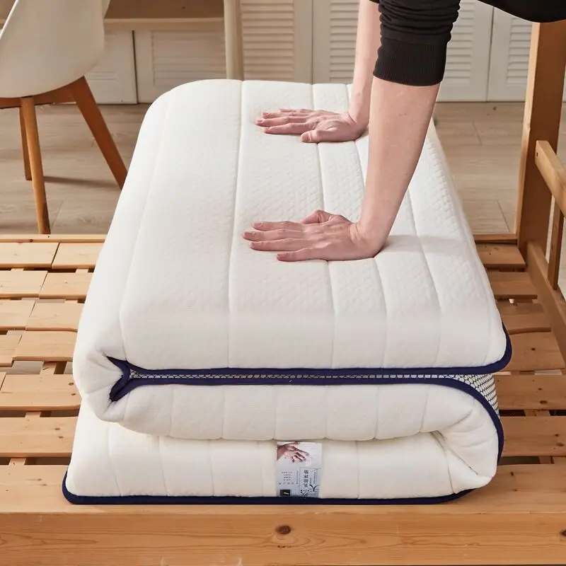 

Latex Mattress Soft Breathable Thickened Tatami Mattress Sleeping Pad Sponge Mat Cushion Home Single Dormitory Double Mattress