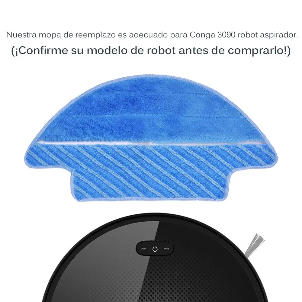 Сменный комплект для робота-пылесоса Cecotec Conga Excellence 3090, 4 Hepa фильтра + 4 боковые щетки + 2 швабры + 1 основная щетка