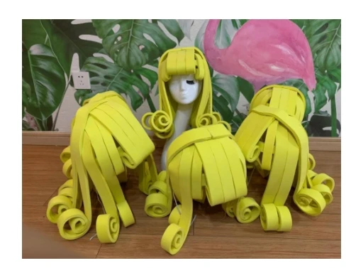 

Новые сексуальные парики желтый бар gogo костюм вечерние девушки интерактивная атмосфера DS цвет косплей парик сценическое шоу головной убор головной убор