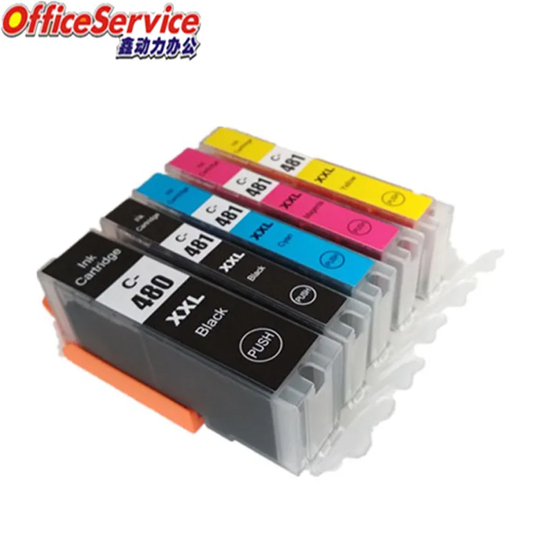 

PGI-480 CLI-481 PGI-480XXL ink Cartridge Compatible For Canon PIXMA TS6140 TS8140 TS9140 TS704 TR7540 TR8540 inkjet printer