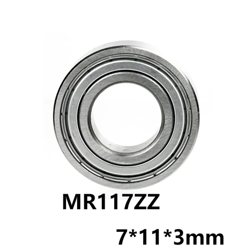 10Pcs / Lot Mr117Zz Bearing Deep Groove Ball Bearing Miniature Bearing Mr117-Zz 7x11x3Mm Chrome Steel bearing  nitro motor