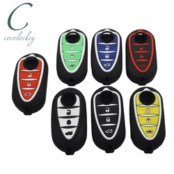 Cocolockey custodia protettiva in Silicone per Alfa Romeo 4C Mito Giulietta Mito 159 GTO GTA Flip Remote Fob Jacket Car-stying