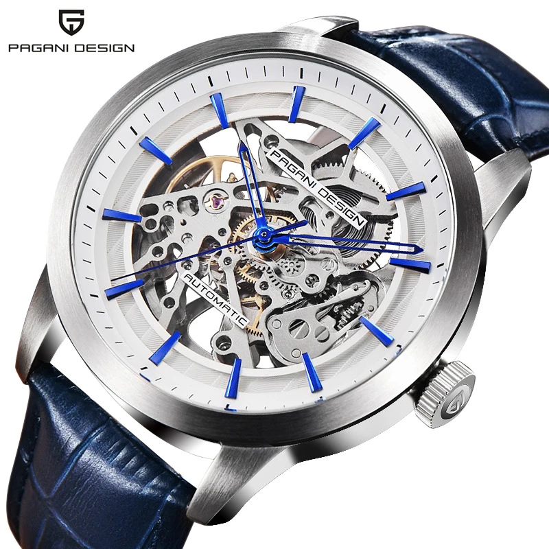 

Fashion Luxury Brand Pagani Leather Tourbillon Watch Automatic Men Wristwatch Men Mechanical Steel Watches Relogio Masculino