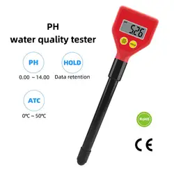 PH-98103 Tipo di Penna Ph Meter 0.1 di Alta Precisione Digitale PH Tester di Qualità Dell'acqua Portatile Acquario Acidità Meter ATC