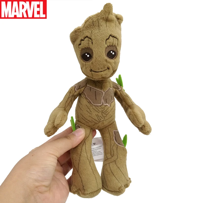 

New 22cm Original Disney Marvel Groot Plush Dolls Toys Cute Marvel Avengers Guardians Of The Galaxy Groot Stuffed Plush Toy Gift