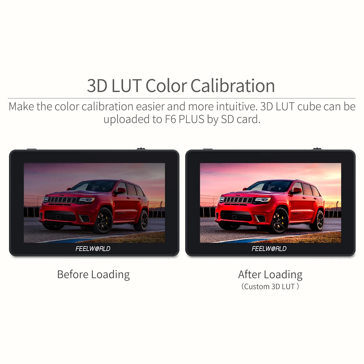 FEELWORLD 5.5 بوصة على الكاميرا DSLR المراقبة الميدانية FHD IPS شاشة تعمل باللمس 4K HDMI 1920x1080 ثلاثية الأبعاد LUT الموجي لجهاز Rig Gimbal F6PLUS