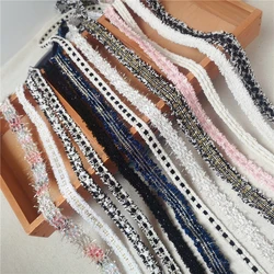 5yard New multi-color diy black and white color small fragrance style clothing neckline collar braid lace accessories