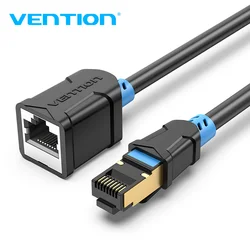 Vention-Câble d'extension Ethernet mâle vers femelle, adaptateur de câble de raccordement pour PC, ordinateur portable, RJ45, Cat6 SFTP, Cat7, 3