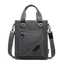 High Quality Men's Shoulder Bag Travel Crossbody Bag Vintage Tote man Laptop Messenger Bag canvas male Handbags bolsas