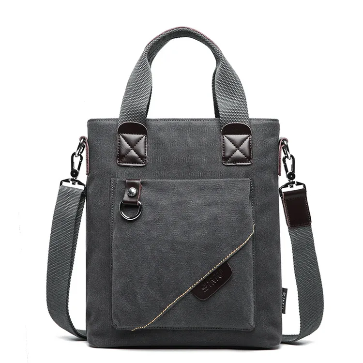 Wysokiej jakości męska torba na ramię podróżna torba na ramię Vintage Tote męska torba na laptopa płócienna torba męska bolsas