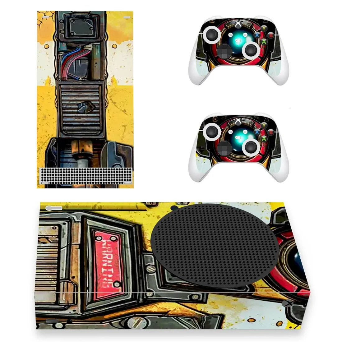 Game Style Xbox Series S Skin Sticker for Console & 2 Controllers Decal Vinyl Protective Skins Style 1