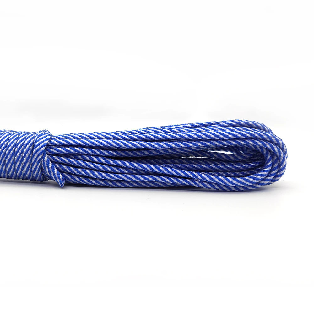 5M，31M Camouflage Paracord 550 Parachute Cord Lanyard Mil Spec Type III 7 Strand Camping Survival Equipment Tents R