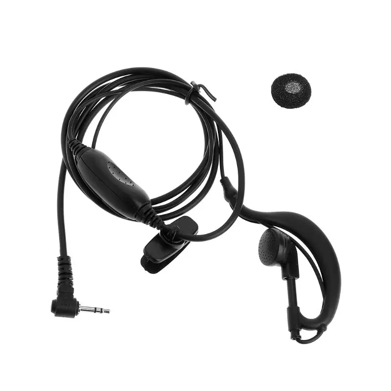 Clip-Ear Headset 1 Pin 2.5mm Magnetic G Shape Earpiece Mic Two Way Radio Walkie Talkie for . Talkabout MD200TPR MH230R