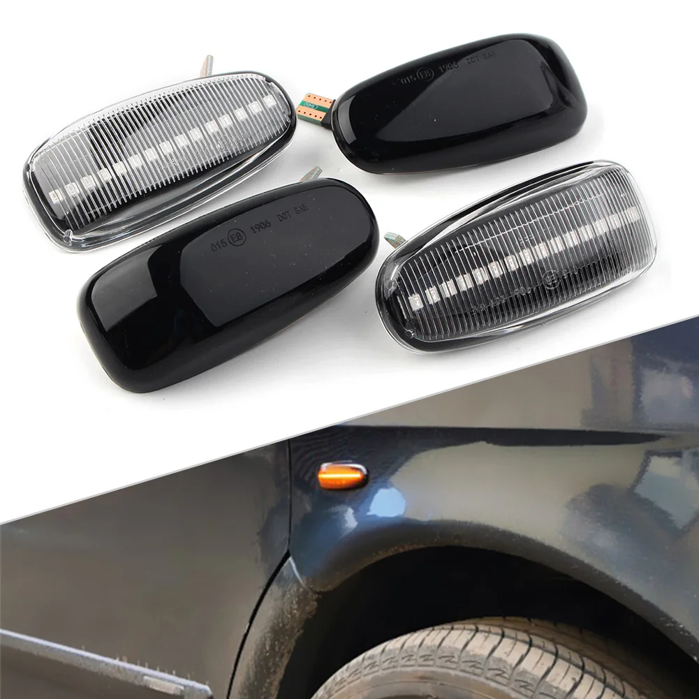 Автомобильный Боковой габаритный фонарь Φ последовательный динамический сигнал поворота для Mercedes Benz C E V CLK Class W210 W202 W638 C208 S210 R170