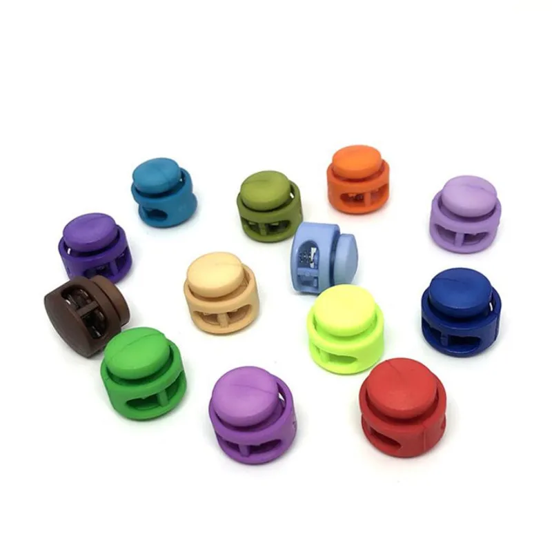 10Pcs 6mm Plastic Spring Buckle Stopper Hat Elastic Rope Cord Lock Adjustment Lock Clips Buckle DIY Shoelace Clamp Accessoies