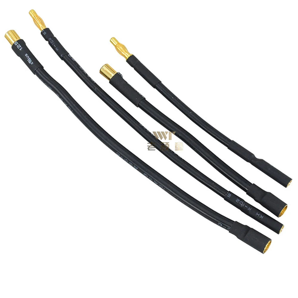 3PCS RC Auto Onderdelen Model Afstandsbediening Auto Gemodificeerde Accessoires ESC Motor Mannelijke Vrouwelijke Banaanstekker Verlengsnoer 12AWG 4/6.5MM