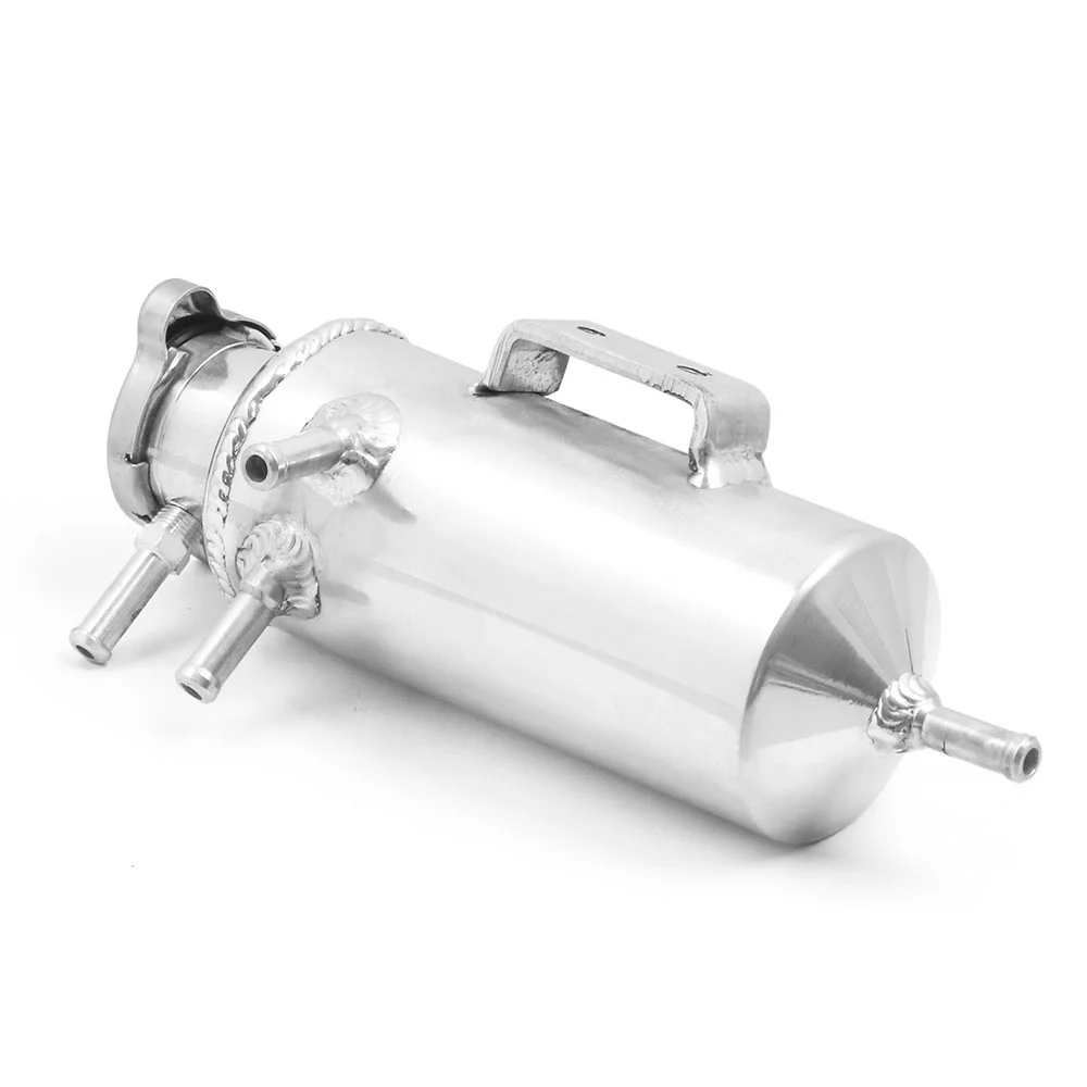 Racing Car Universal Radiator Alloy Coolant Swirl Pot Breather Air Separator Tank Engine Coolant Catch Can TT102156