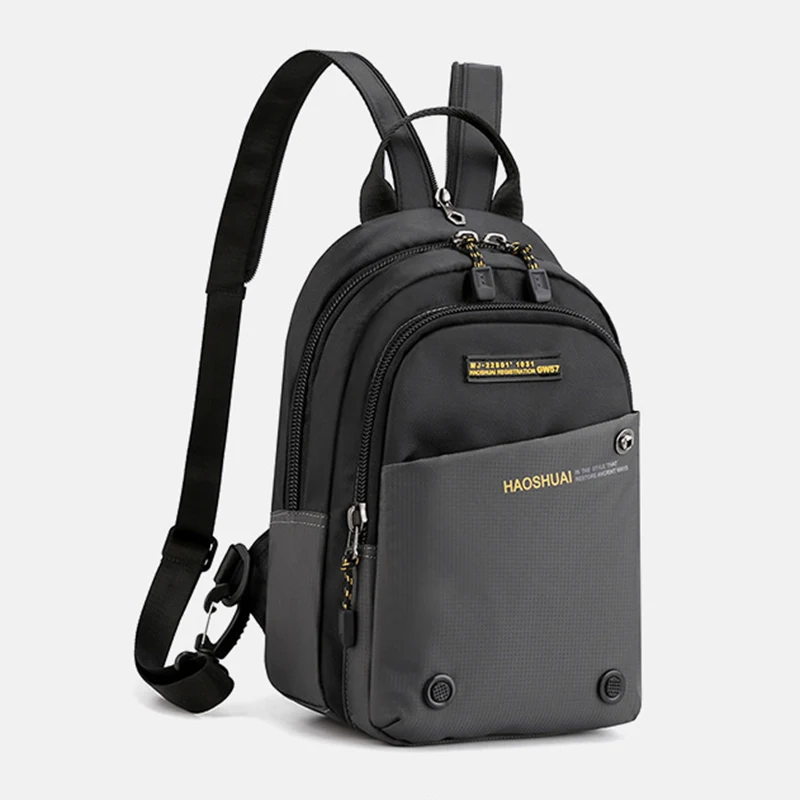 Männer Kleine Rucksack Rucksack Messenger Cross Body Brust Taschen Mehrzweck Military Reise Nylon Männlichen Mode Daypack Rucksack – Detail 20