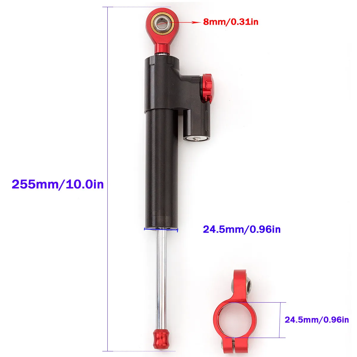 Adjustable Steering Damper For Zero 10x Kaabo Mantis 10 Inch Electric Scooter Stabilizer Aluminum Dampers