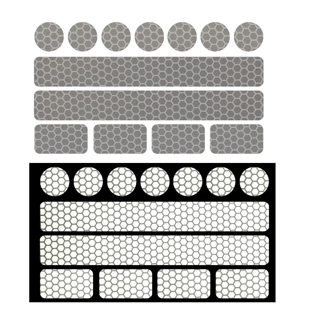 Adesivo per casco da bici da moto con nastro riflettente con marchio di avvertimento di sicurezza di alta qualità