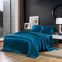 25MM Silk Duvet Cover 1PC 100% Mulberry Silk Seamless Solid Dyed Silk Cover Bedding High Quality Many Size Customize Size