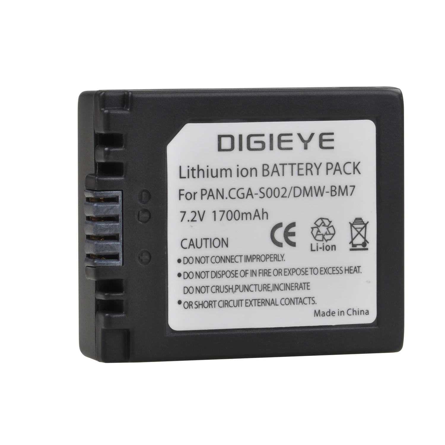 CGA-S002 Li-ion Battery for Panasonic Lumix DMC-FZ1,FZ2,FZ3,FZ4