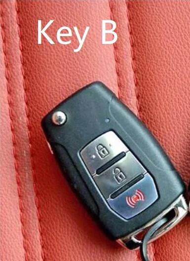 Carbon Fiber Silicone Car Key Case For Ssangyong Rexton Korando C Tivoli Flip Folding Remote Cover