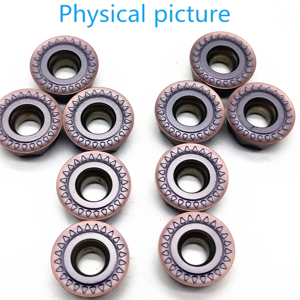 10 pz inserto in metallo duro JS JS VP15TF utensile per tornitura di metalli utensile per fresatura di macchine utensili CNC RPMT 1606 utensile per tornio