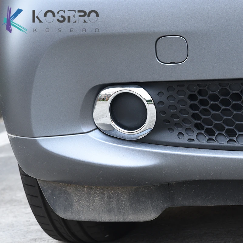 1pair Front Grille Front Fog Lamp Decorative Cover For Mercedes Smart Fortwo 453, Car Exterior Parts Refit Accessories