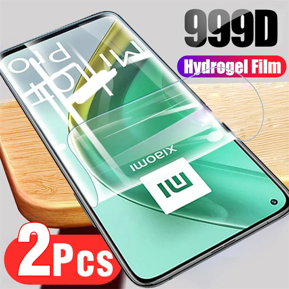 2 pcs hydrogel film for mi10t pro xiaomi 10t lite screen protector mi 11t 12t 13t soft glass mi 10 t pro xiaomi 13t pro hidrogel