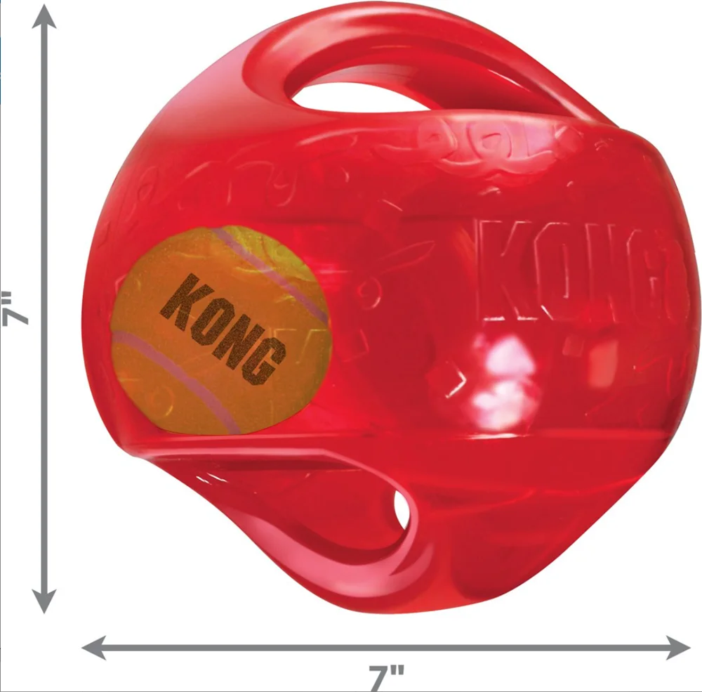 L/XL Size KONG Jumbler Ball Dog Toy, Color Varies