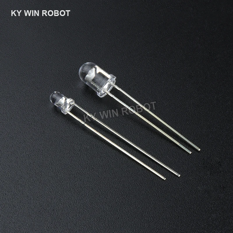 10pairs 3mm 5mm 850nm LEDs Infrared Emitter and IR Receiver Diode Diodes for arduino