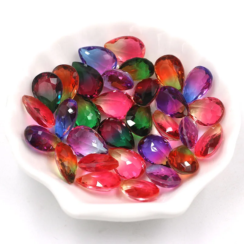 Jewelry Making Glass Crystal Strass Teardrop Shape Pointback Rhinestones Diy Nail Art/Clothing Accessories