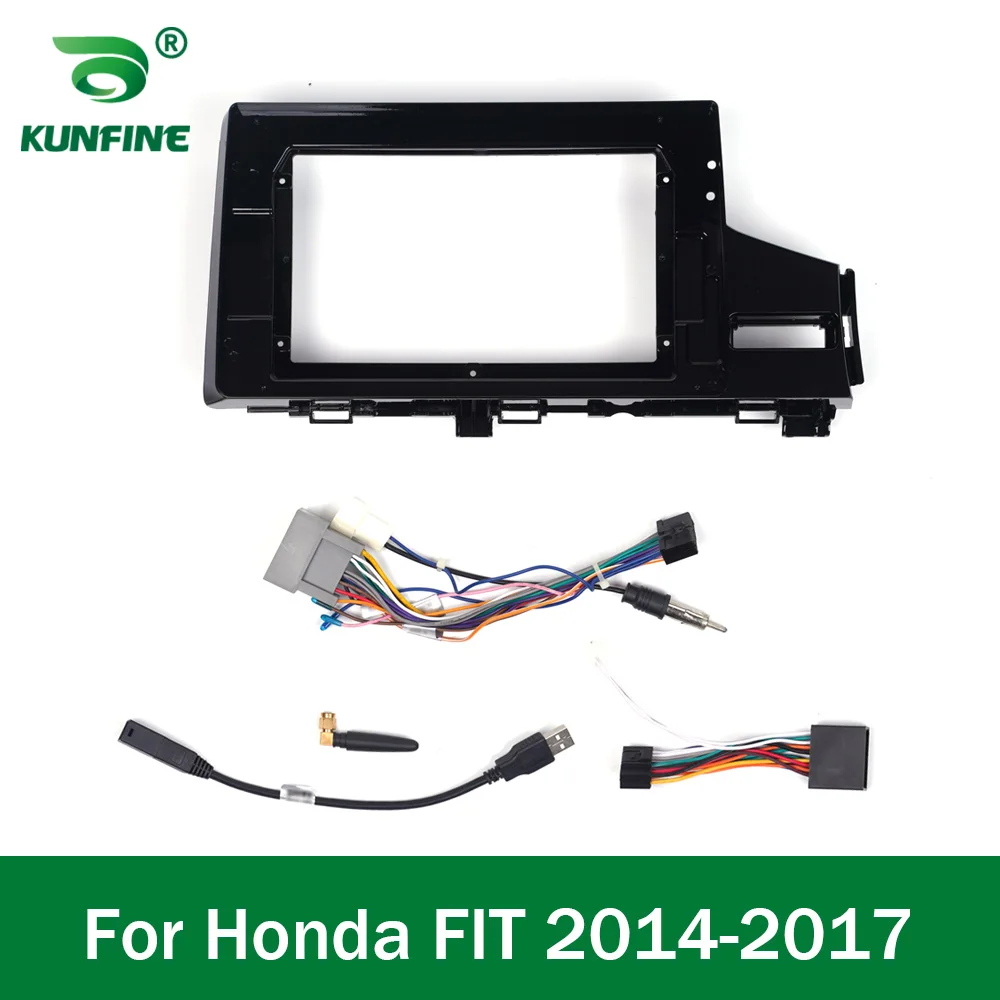 Car GPS Navigation Stereo For Honda FIT 2014- 2017 RHD Radio Fascias Panel Frame Fit 2Din 10 inch In Dash headunit screen