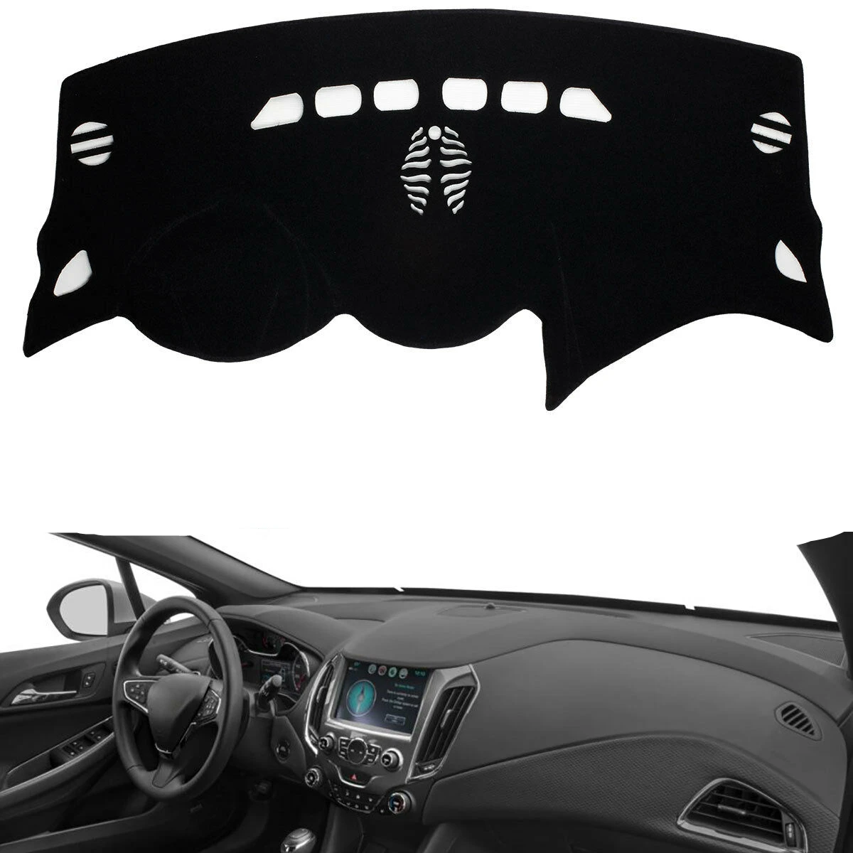 For Chevrolet CRUZE 2016-2019 Anti-Slip Black Front Dashboard Cover Carpet Car Dash Board Heat Proof Mat Shield Pad Shade Strip