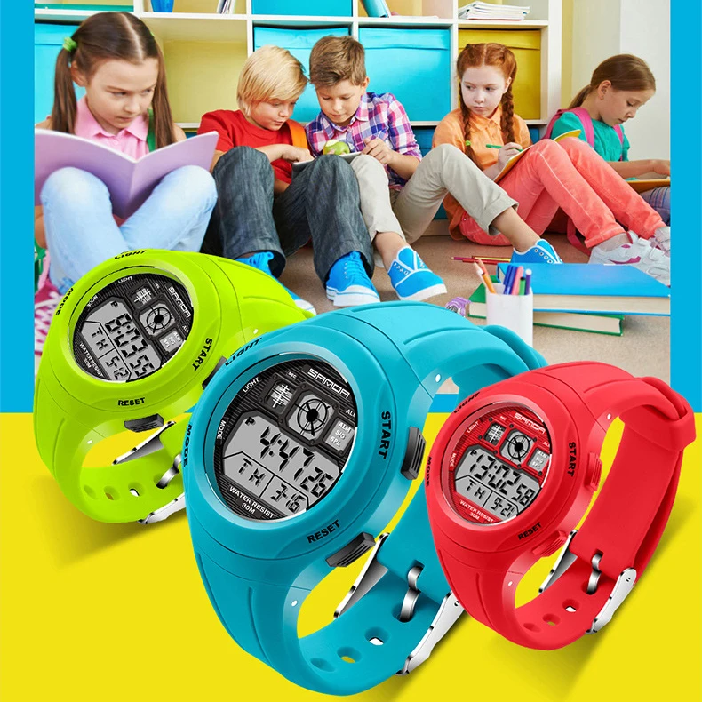 UTHAI CE09 Kids watch  LED Electronic Digital Watch Sport Stop Watch waterproof  Wristwatches children for boys  girl fashion