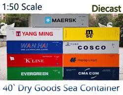 New Diecast Model Replica 1/50 Scale 40` Dry Goods Sea Container Collectible